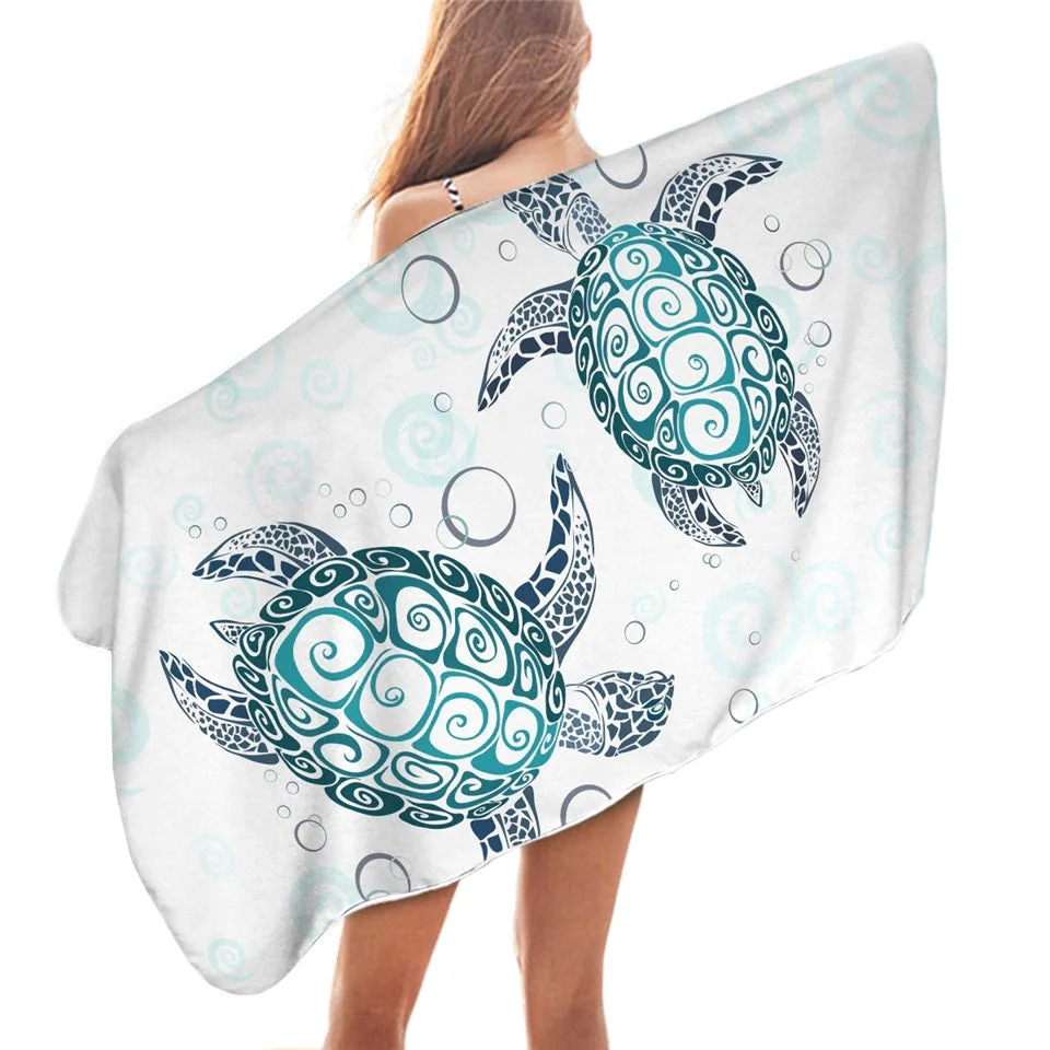Serviette de Plage Tortue Tourbillon