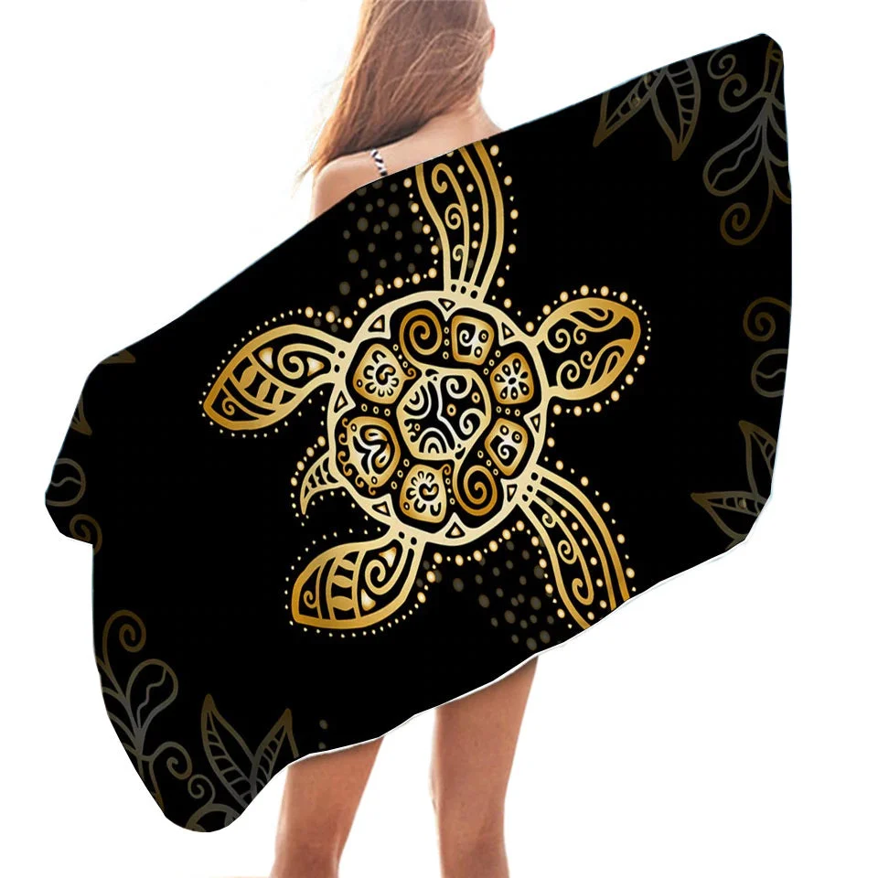 Drap de Plage Motif Tortue - Arabesque