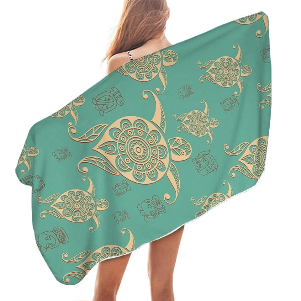 Drap de Plage Tortue - Maya