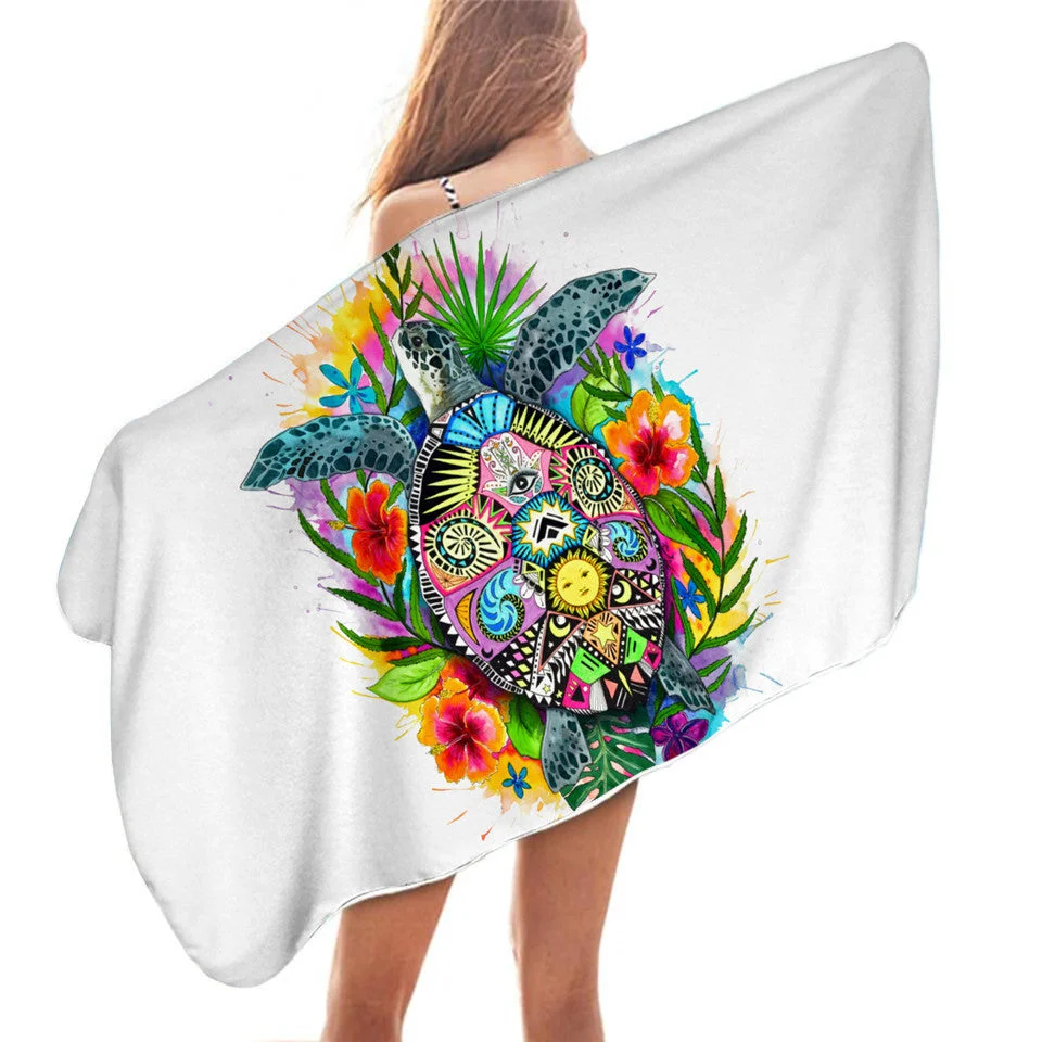 Serviette de Plage Tortue