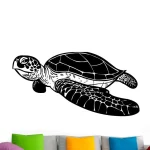 Sticker Géant Tortue  - 110x55 cm