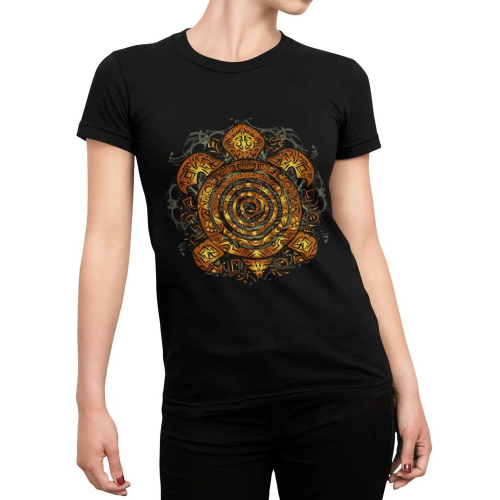T-shirt Tortue Motif Maya
