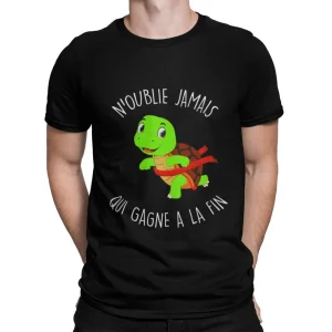 T-shirt Running Tortue - Qui gagne