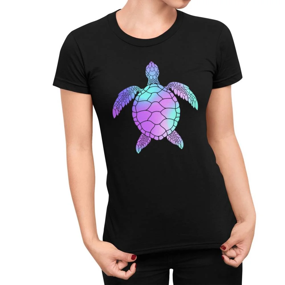 T-shirt Tortue Femme - Sunset